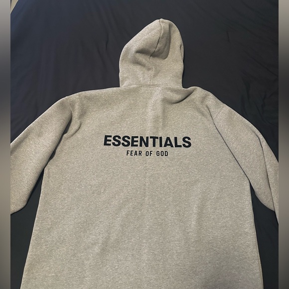 Gray Essentials Fear of God Hoodie - Picture 1 of 3